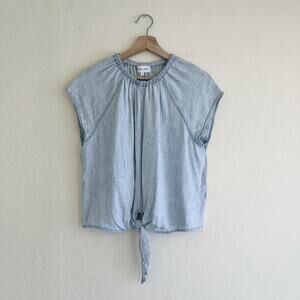 Bella Dahl Blue Blouse Elegant and Versatile